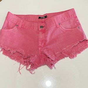 Rusty Pink Denim Shorts